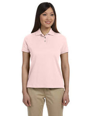 D140SW Devon & Jones Ladies Solid Perfect Pima Interlock Polo - LogoShirtsWholesale                                                                                                     
 - 1