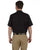 LS535 Dickies Men's 4.25 oz. Industrial Short-Sleeve Work Shirt - BLACK